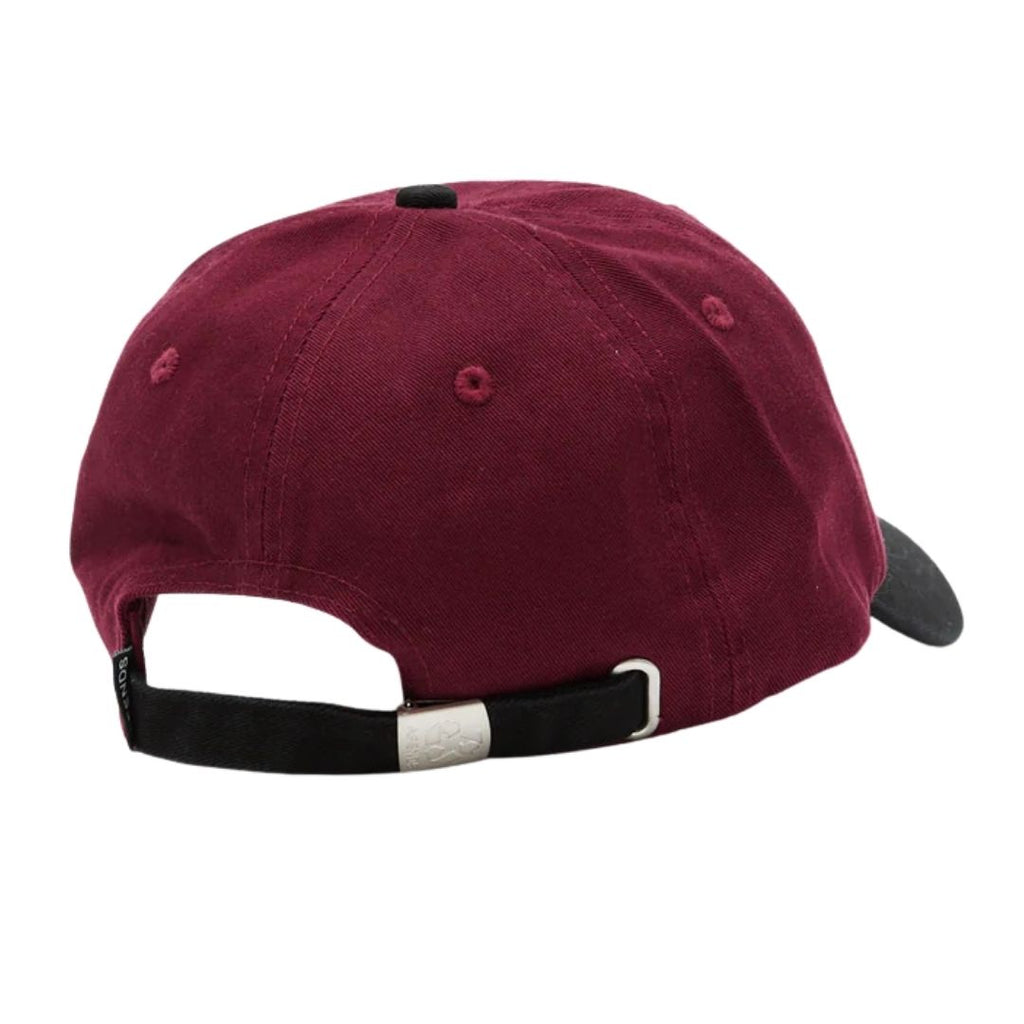 Disco Panelled Cap - Burgundy