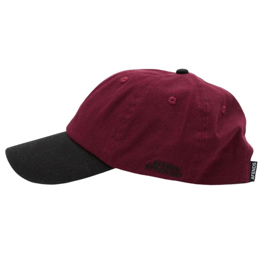 Disco Panelled Cap - Burgundy