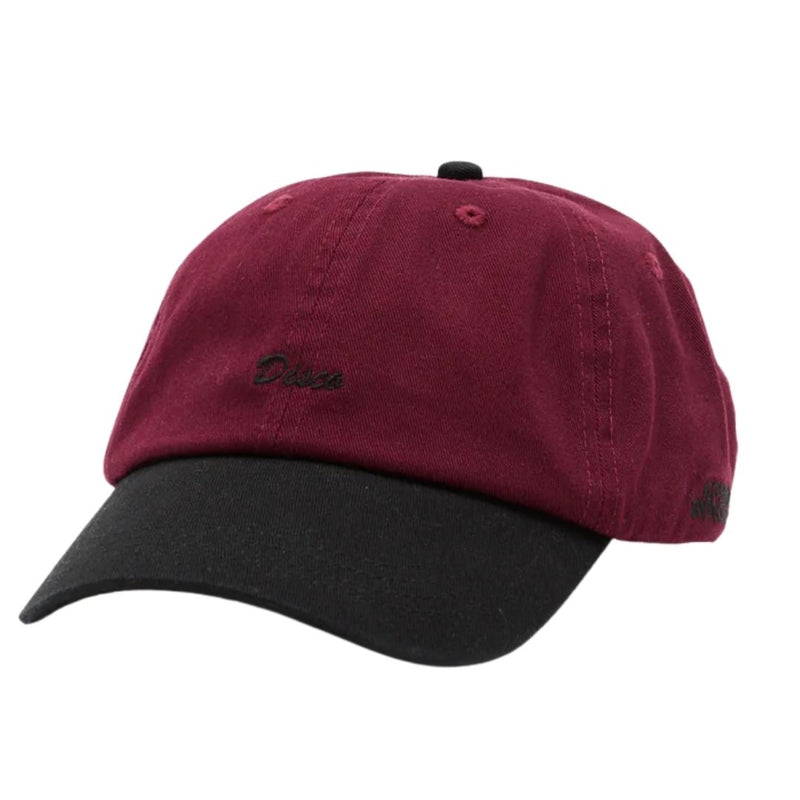 Disco Panelled Cap - Burgundy