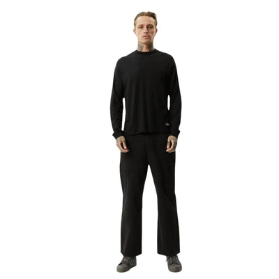Afends Essential Hemp Long Sleeve T-Shirt - Black
