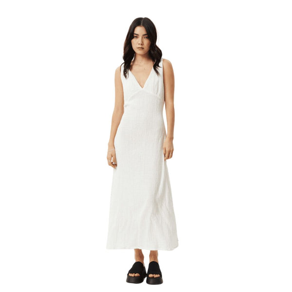 white christmas dresses AFENDS Womens Tully - Seersucker Maxi Dress main image 0