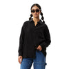 Afends Womens Gemma Recycled Long Sleeve Curpo Shirt - Black