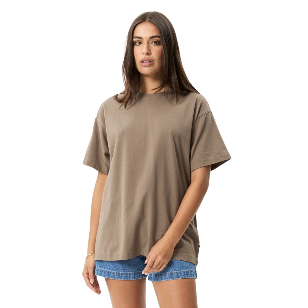 Afends Genesis Heavyweight Boxy T-Shirt - Fossil