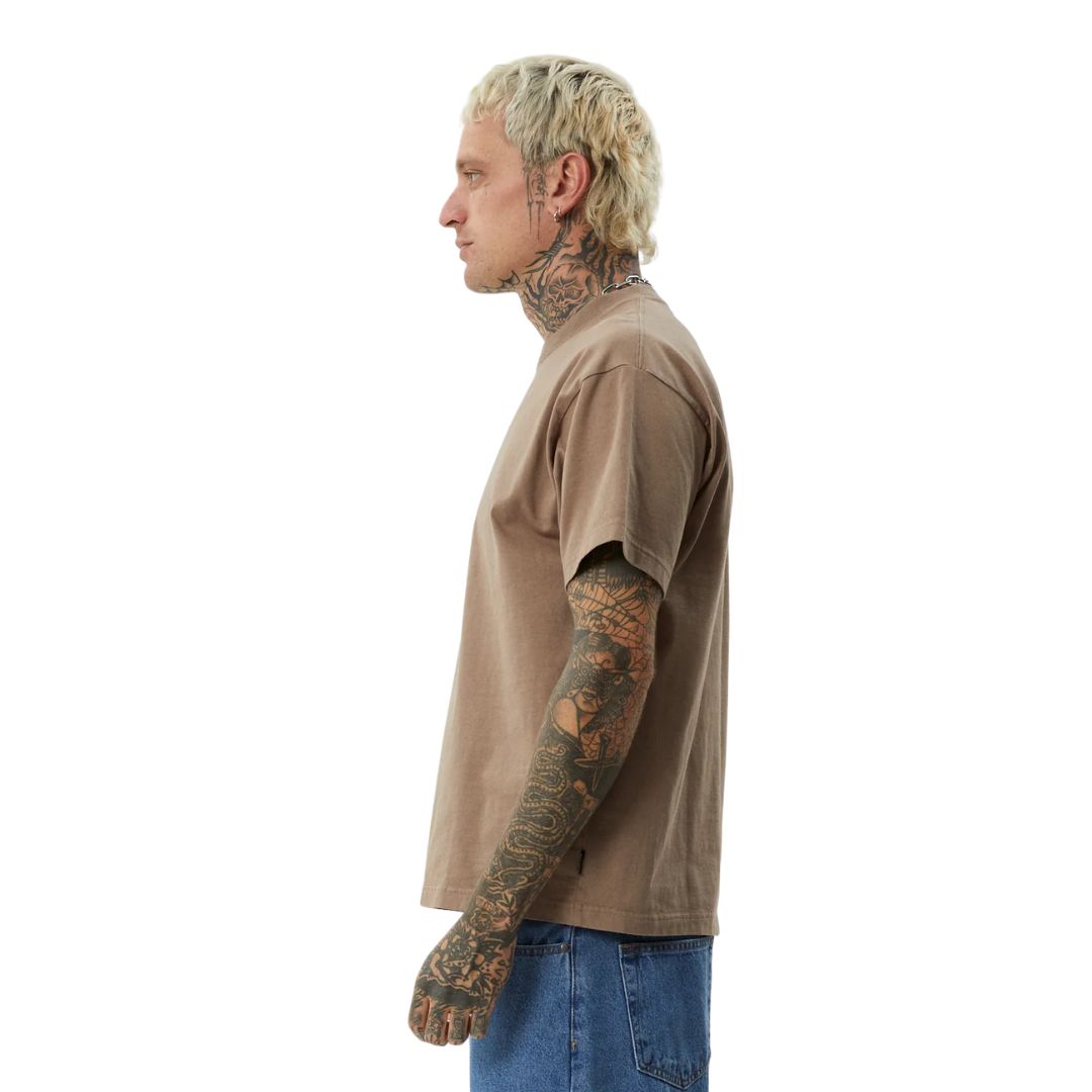 Afends Genesis Heavyweight Boxy T-Shirt - Fossil