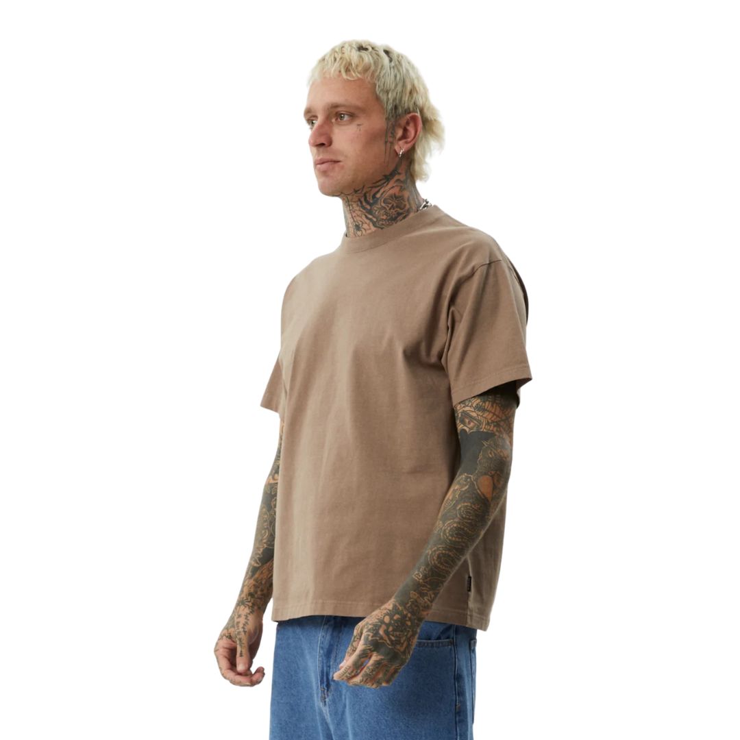 Afends Genesis Heavyweight Boxy T-Shirt - Fossil