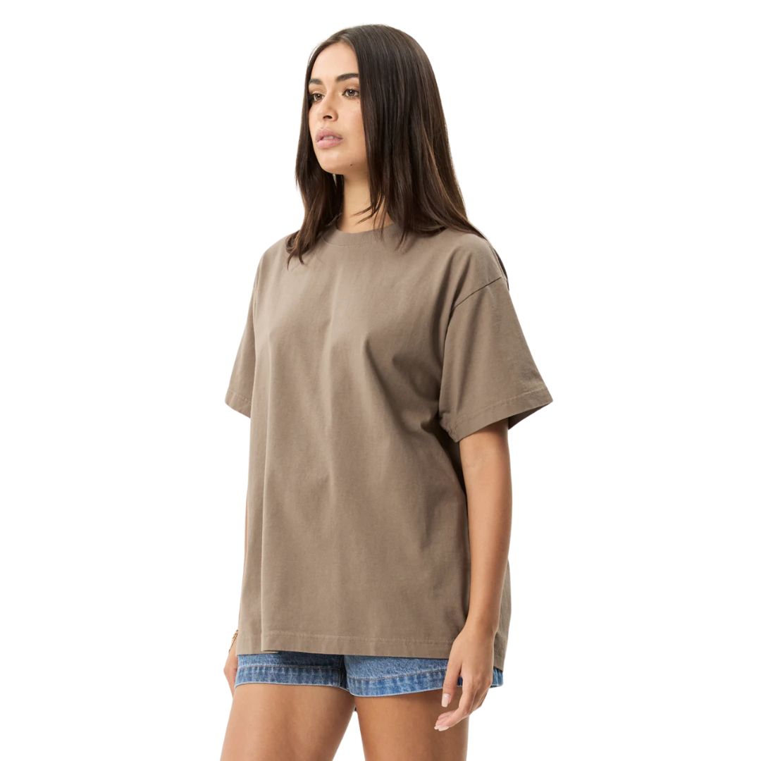 Afends Genesis Heavyweight Boxy T-Shirt - Fossil