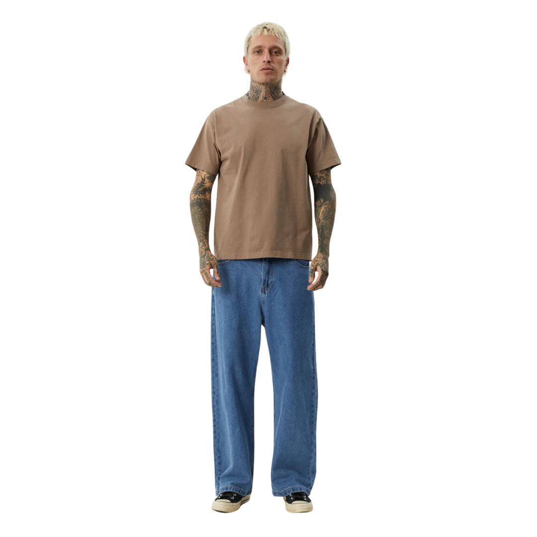 Afends Genesis Heavyweight Boxy T-Shirt - Fossil