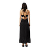 Afends Womens Grace Cupro Recycled Maxi Dress - Black
