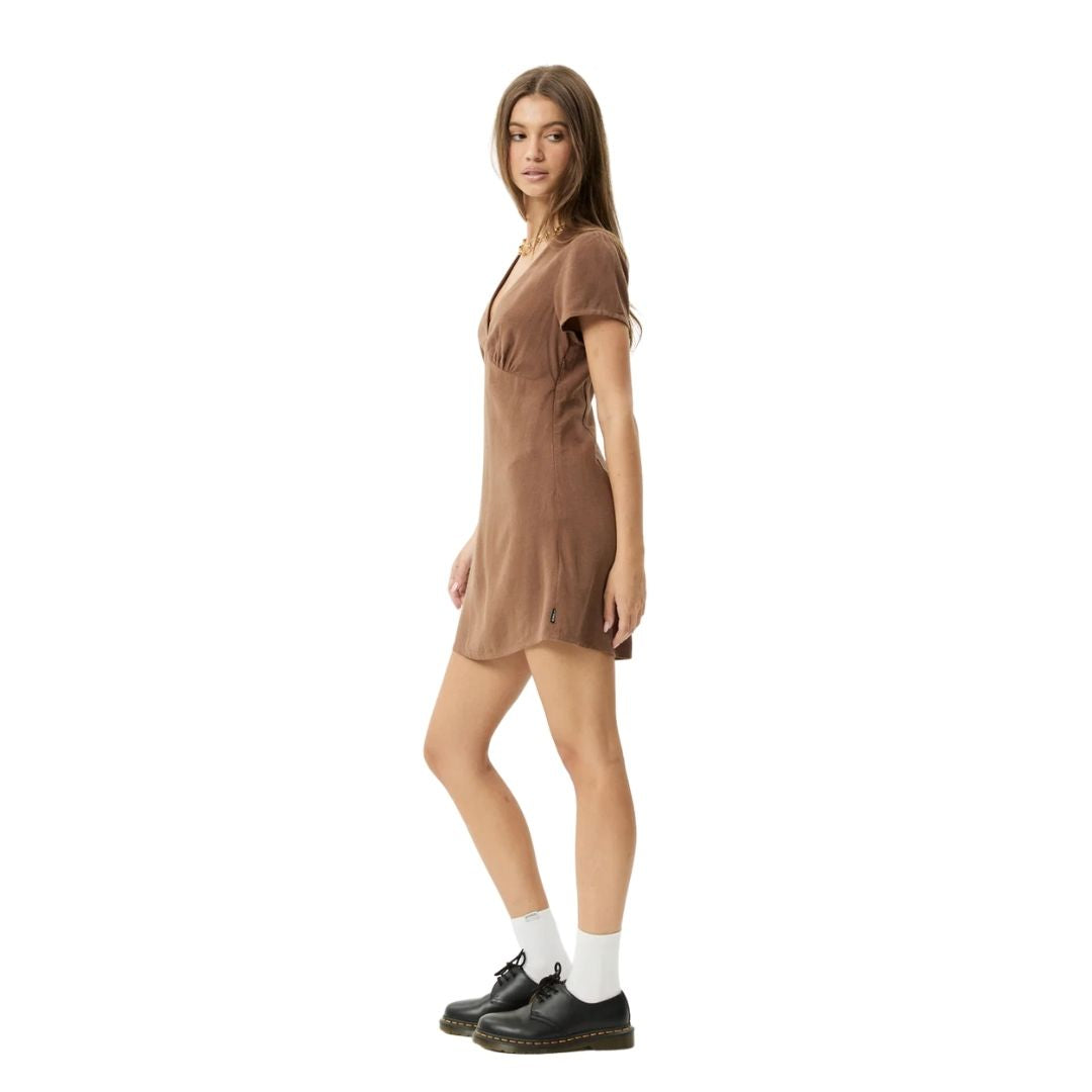 Afends Womens Hartley Mini Dress - Cinnamon