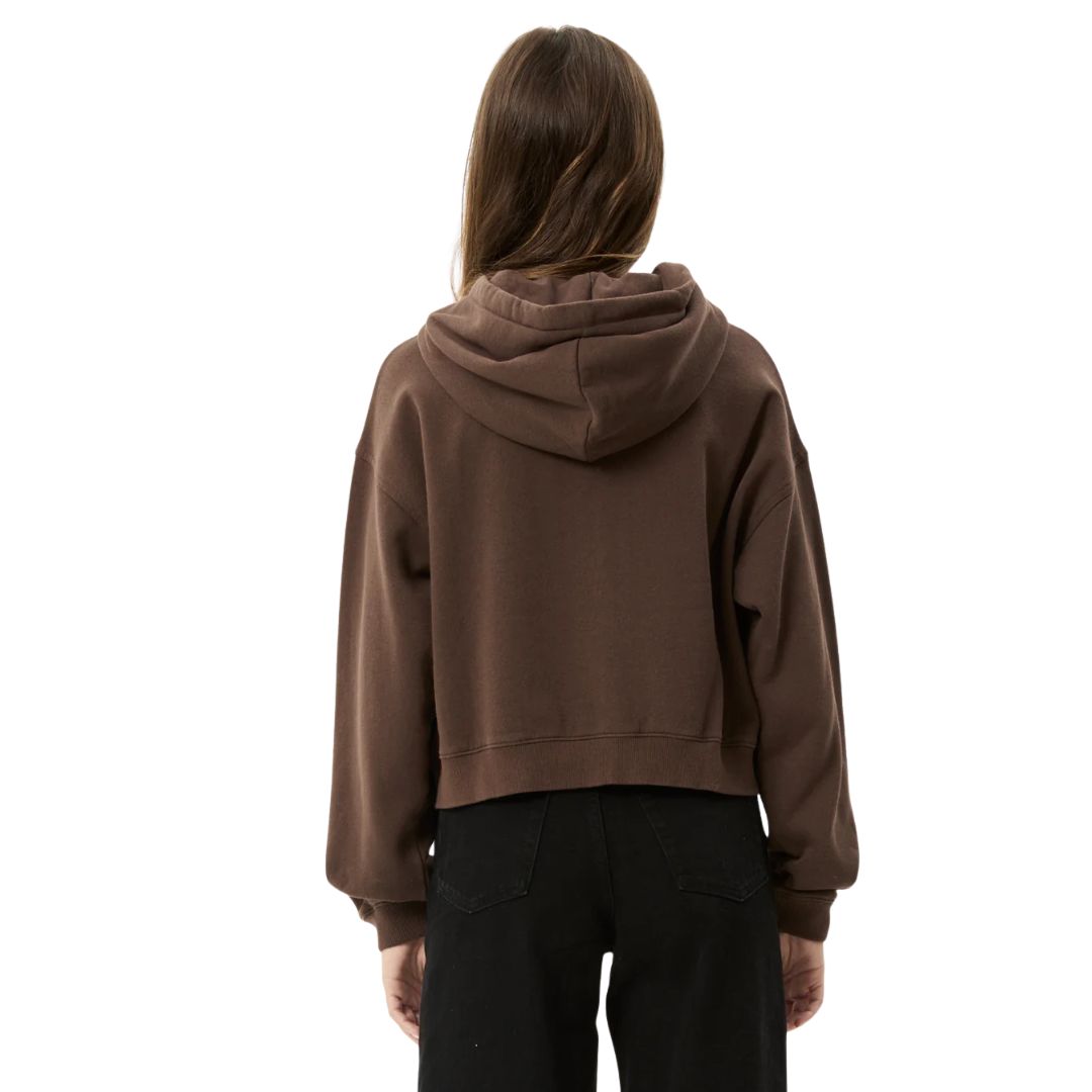 Afends Womens Kourt Zip Hoodie - Coffee