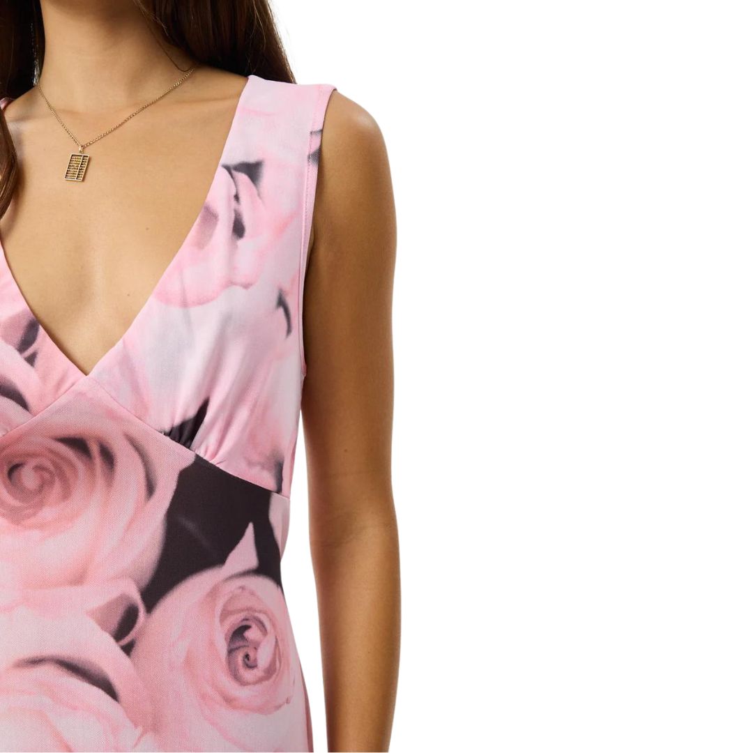Afends Womens Marinette Recycled Sheer Maxi Dress