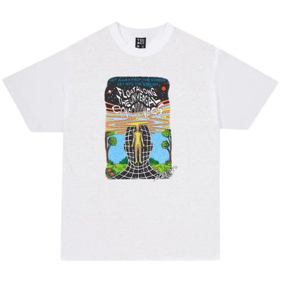 Afends Next Level Boxy Graphic T-Shirt - White