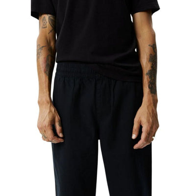 Afends Ninety Eights Recycled Elastic Waist Pant - Black