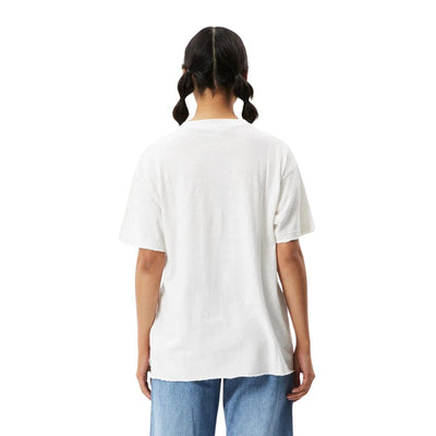 Afends Womens Slay Hemp Oversized T-Shirt - White