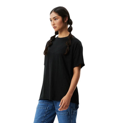 Afends Womens Slay Hemp Oversized T-Shirt - Black