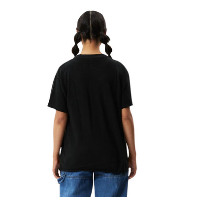 Afends Womens Slay Hemp Oversized T-Shirt - Black