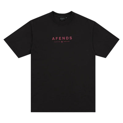 Afends Throw Out Recycled Retro Fit T-Shirt - Stone Black