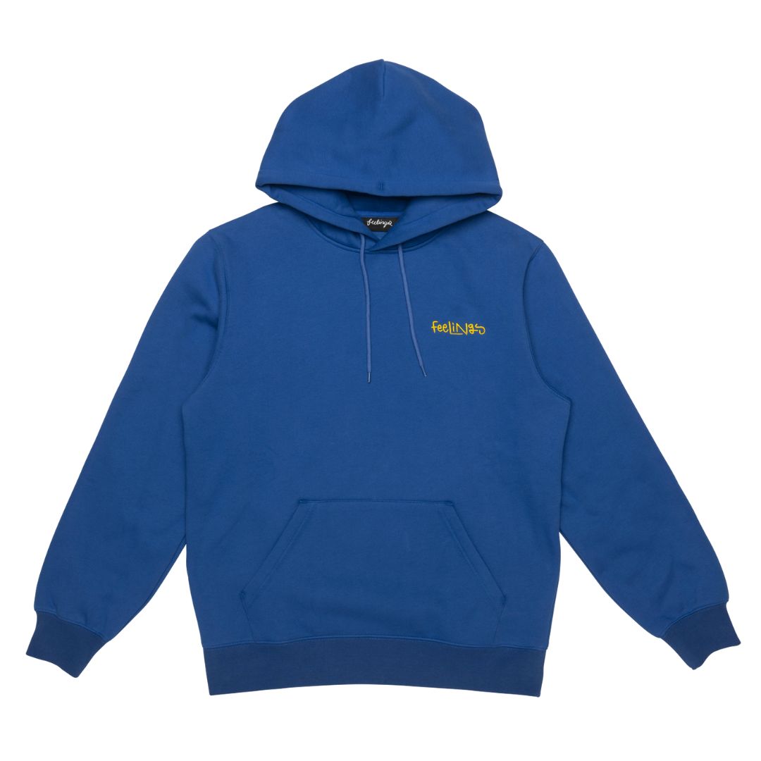 And Feelings Flores Hoodie - Electric Blue