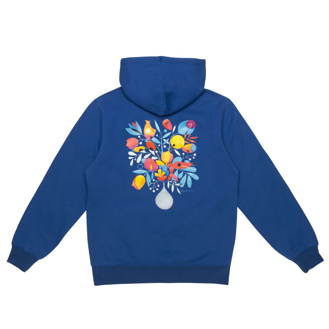 And Feelings Flores Hoodie - Electric Blue