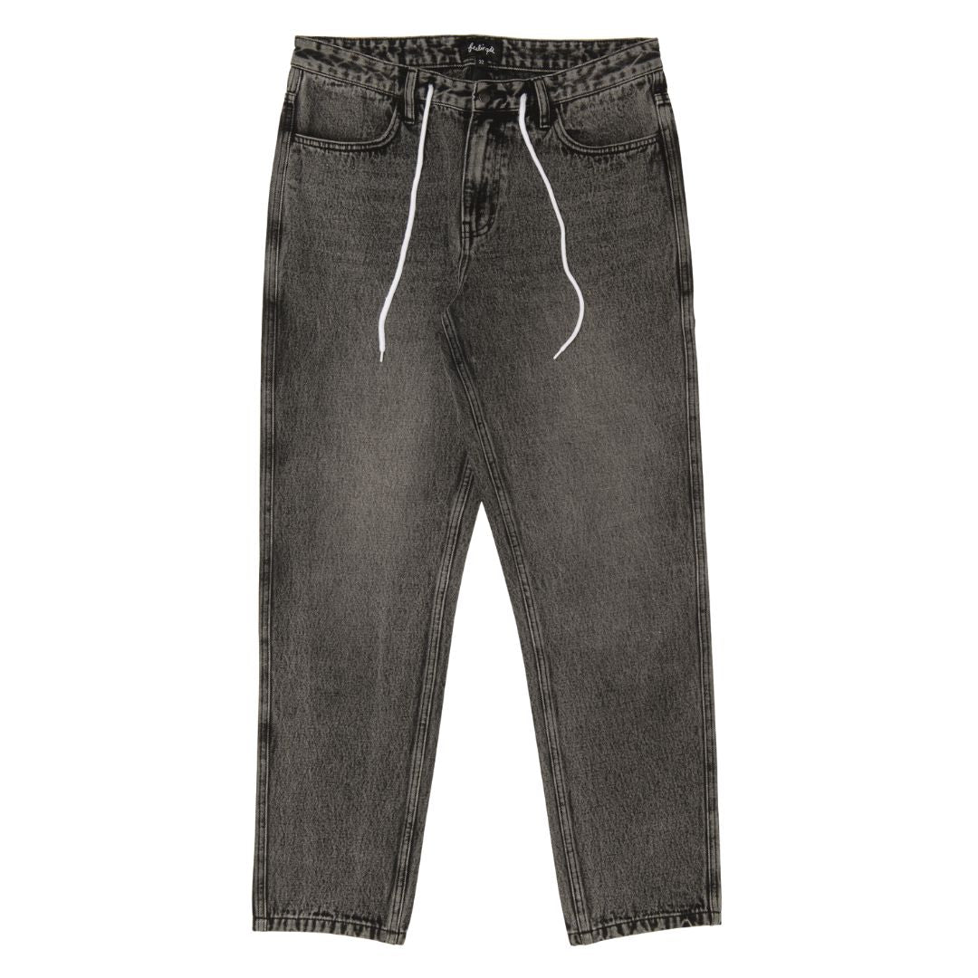 And Feelings Grinder Denim Pants - Black Acid Wash