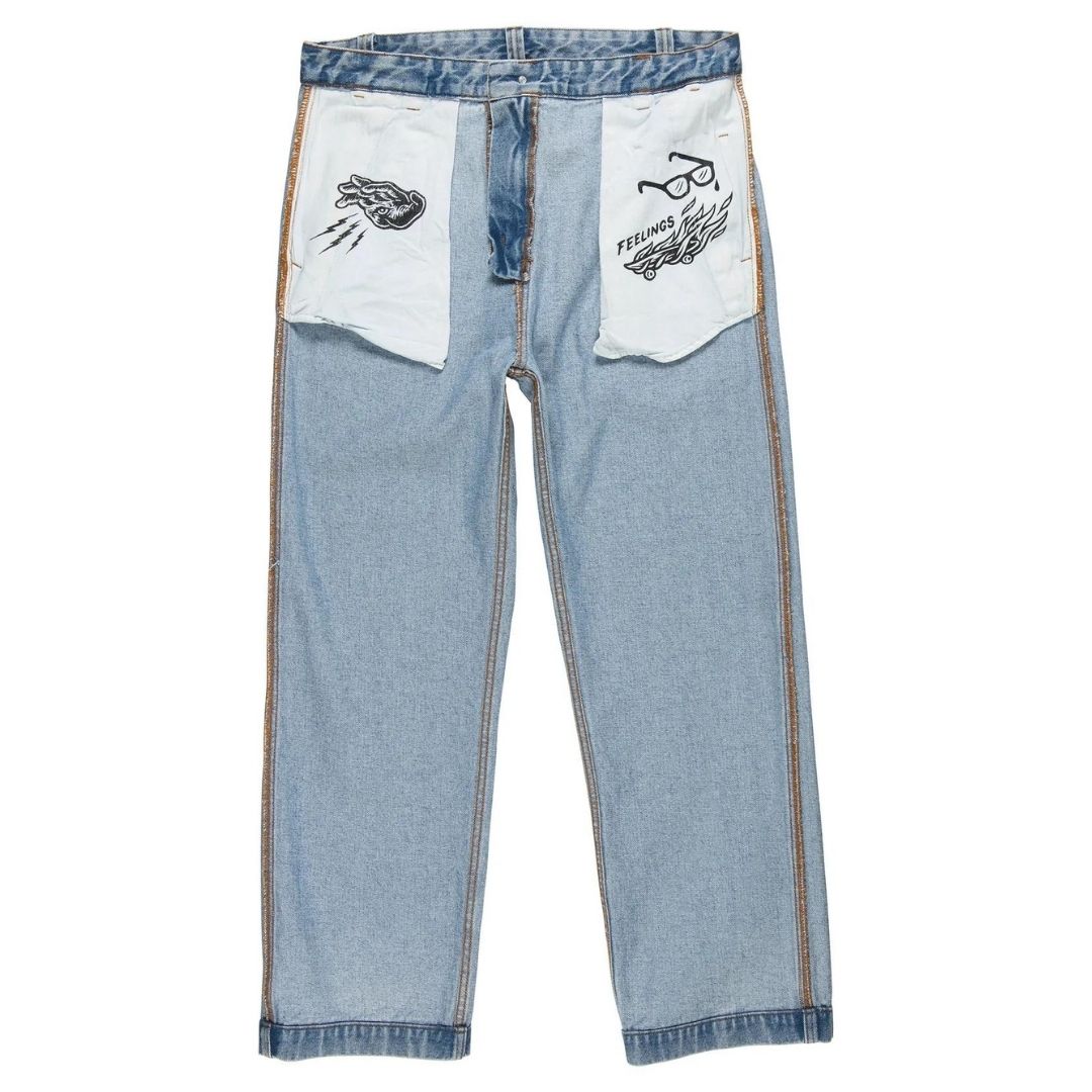 And Feelings Maker Denim Pants - Light Indigo