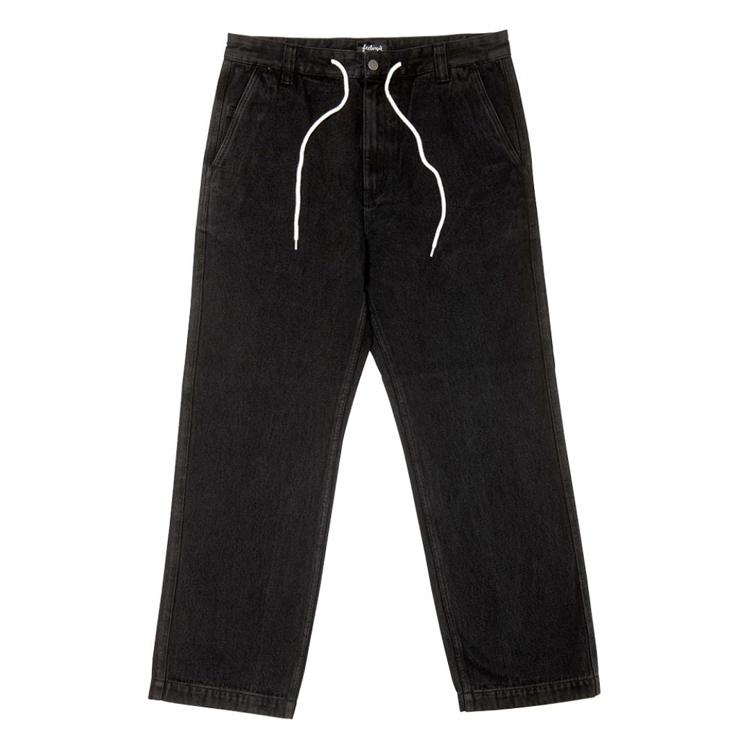 And Feelings Maker Washed Denim Pants - Black Wash