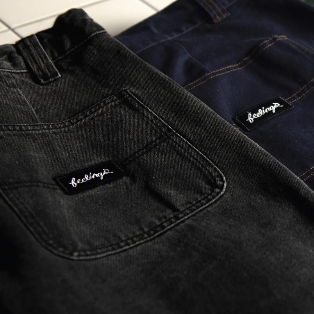 And Feelings Maker Washed Denim Pants - Black Wash