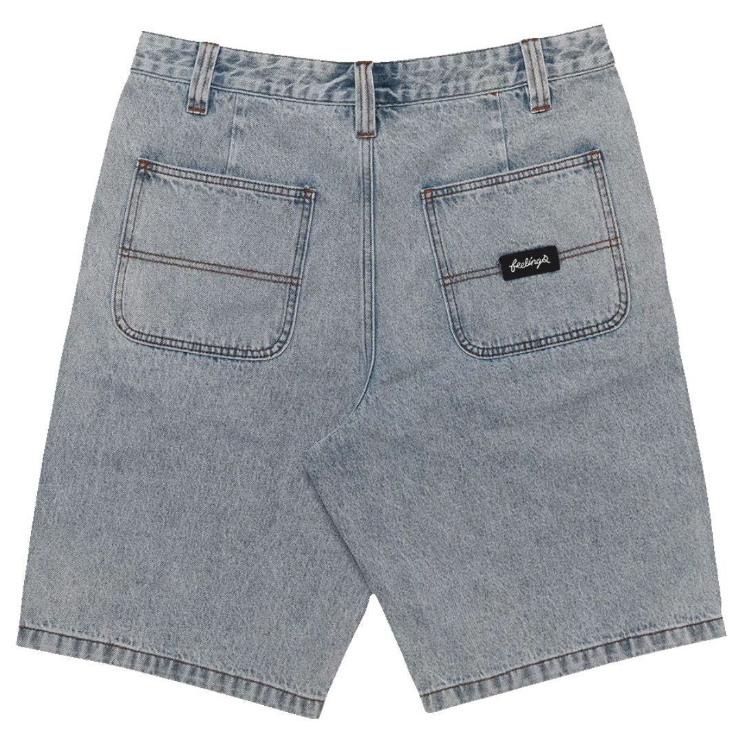 And Feelings Maker Denim Shorts - Light Indigo Wash