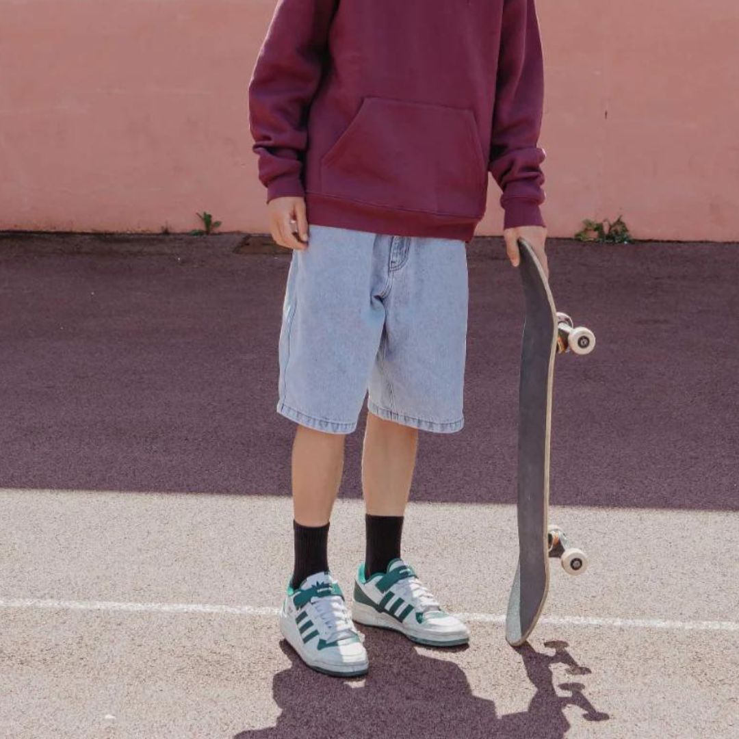 And Feelings Maker Denim Shorts - Light Indigo Wash