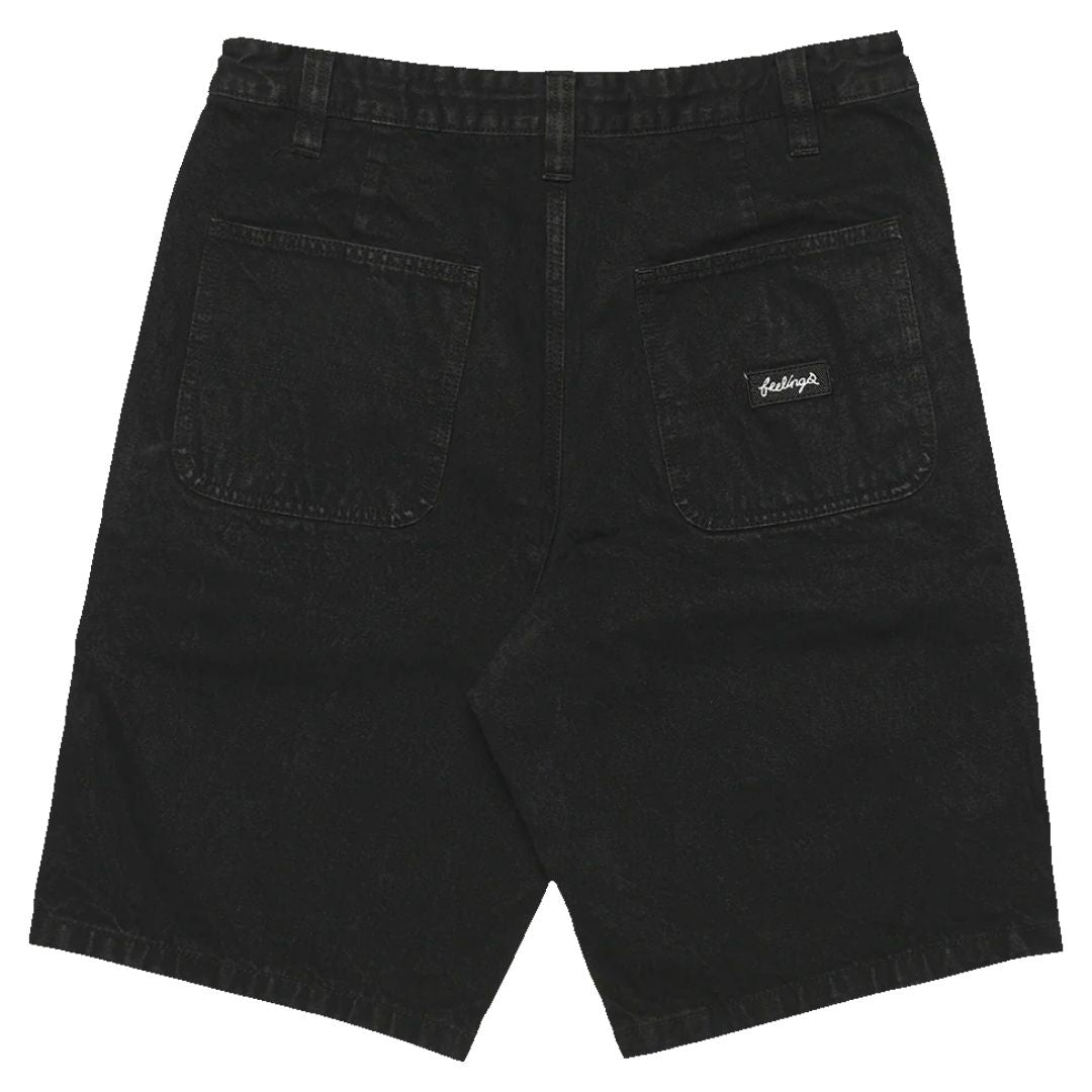 And Feelings Maker Shorts - Black Wash Denim