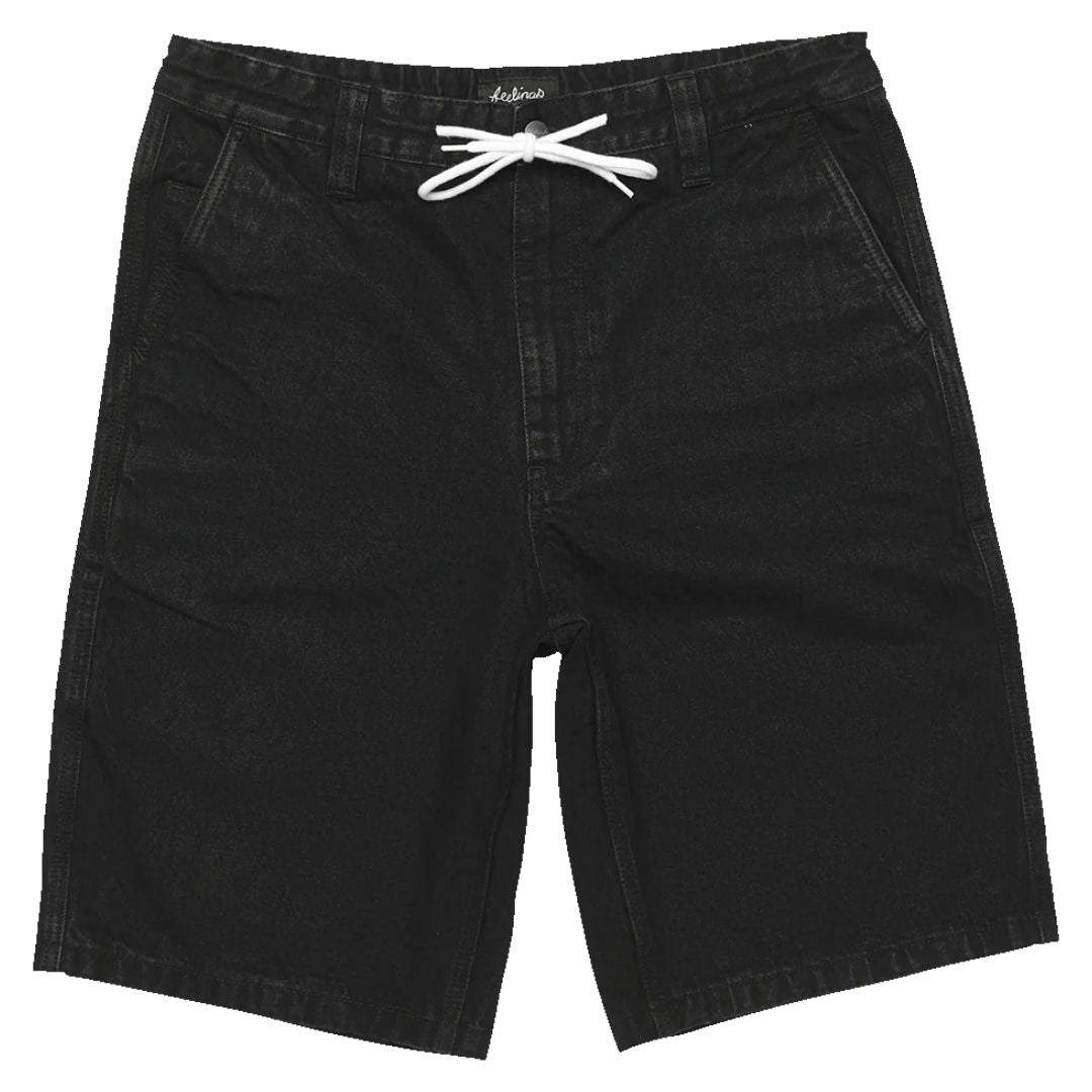 And Feelings Maker Shorts - Black Wash Denim