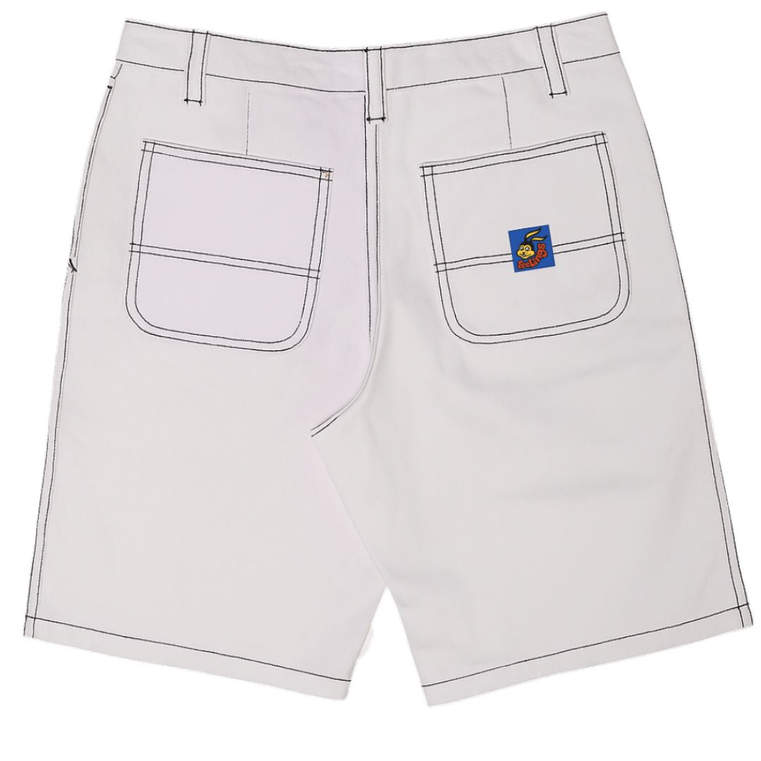 And Feelings Maker Denim Shorts - White