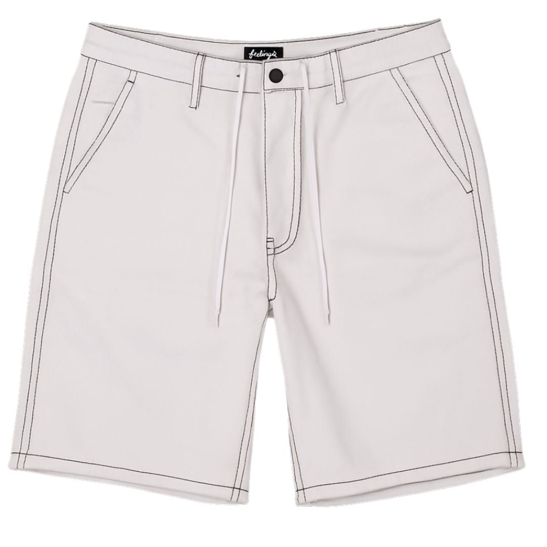And Feelings Maker Denim Shorts - White