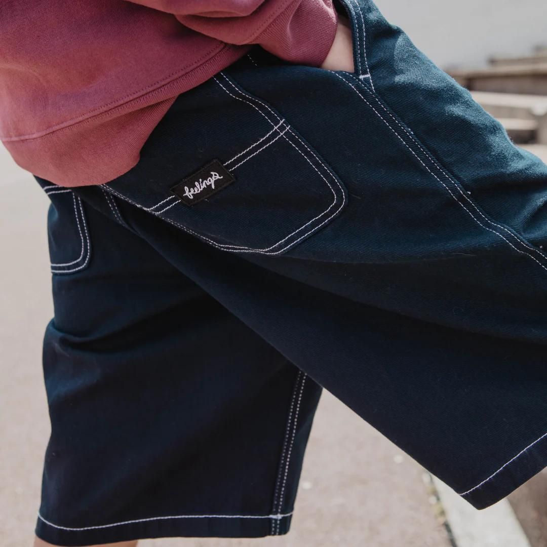 And Feelings Maker Twill Shorts - Navy Twill