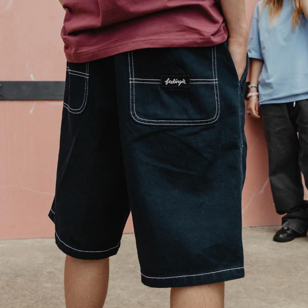 And Feelings Maker Twill Shorts - Navy Twill