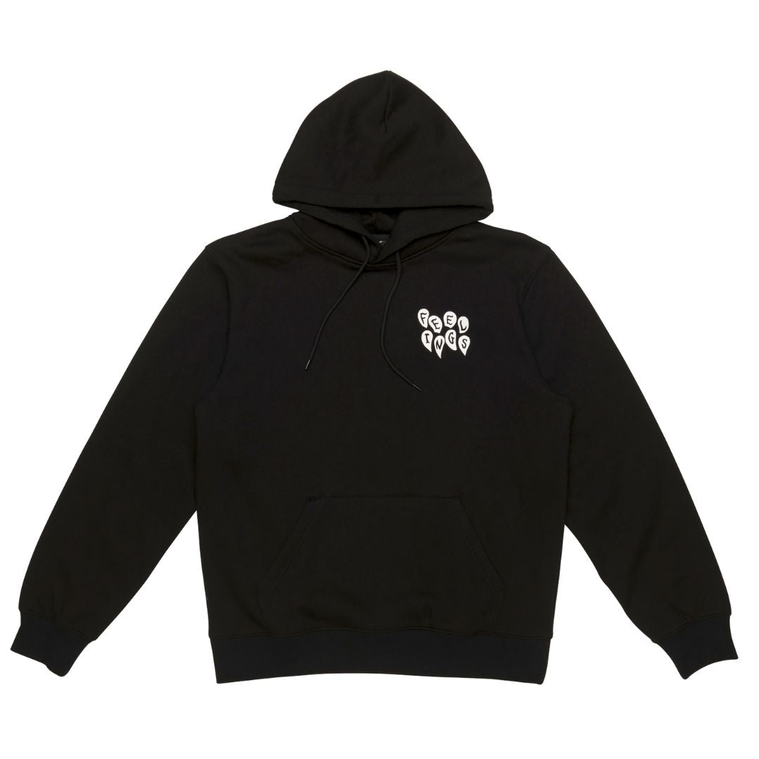 And Feelings Tears Hoodie - Black