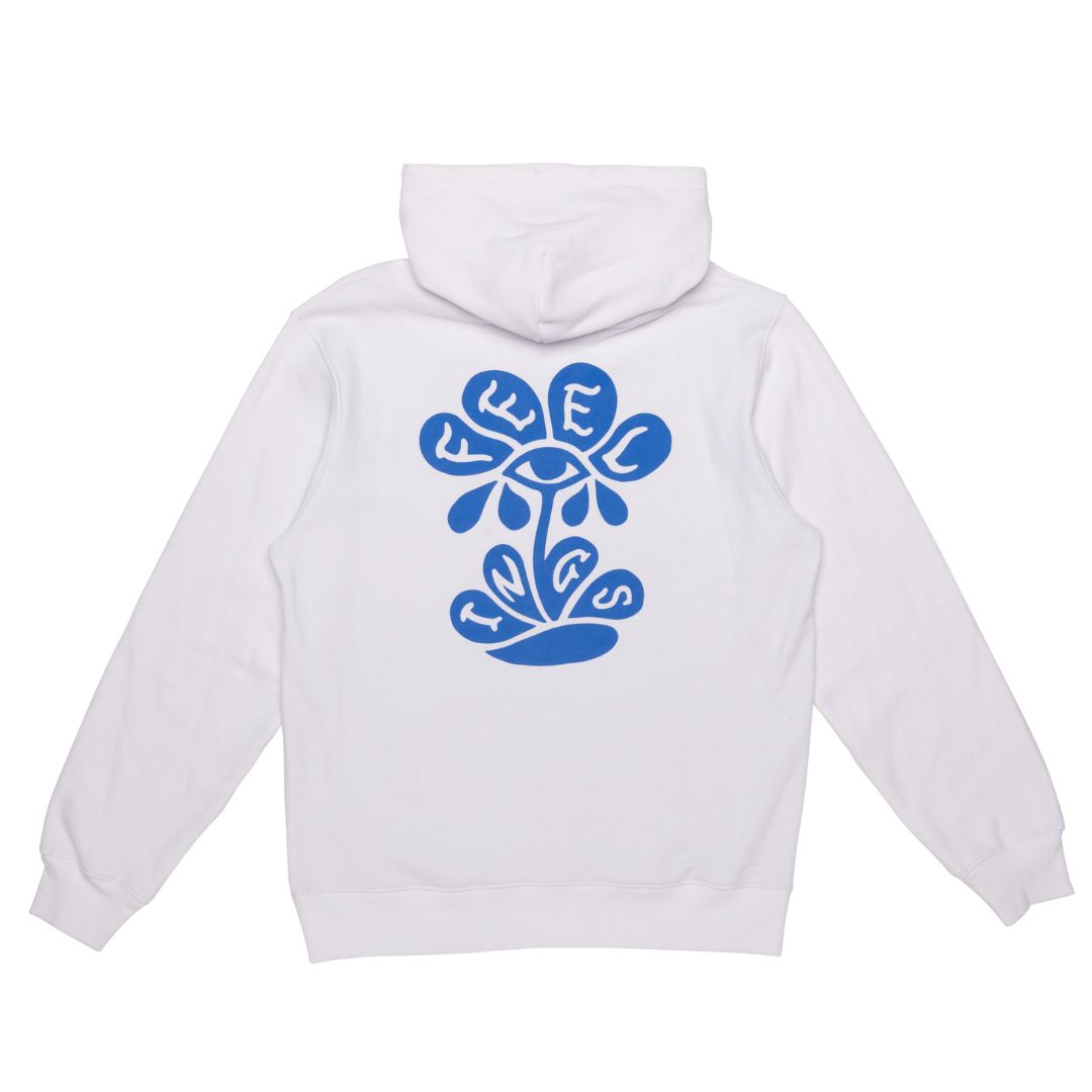 And Feelings Tears Hoodie - White