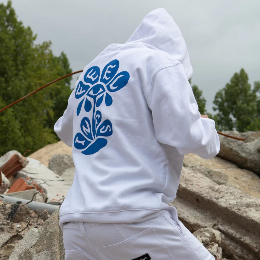 And Feelings Tears Hoodie - White
