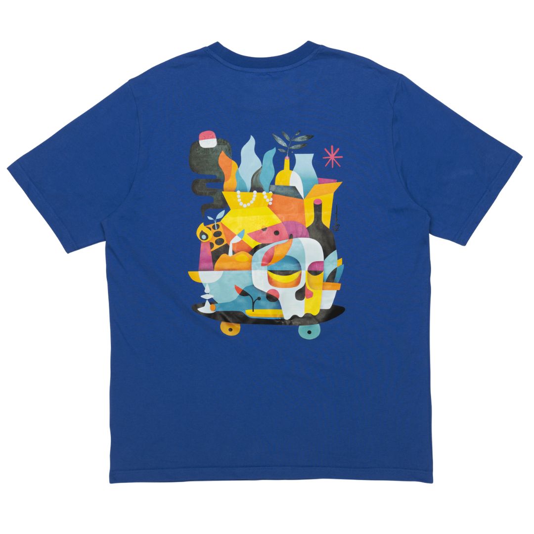 And Feelings X Ruben Sanchez Vanitas T-Shirt - Electric Blue