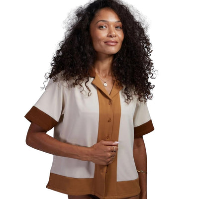 Banks Journal Womens Verge Short Sleeve Shirt - Sunburn