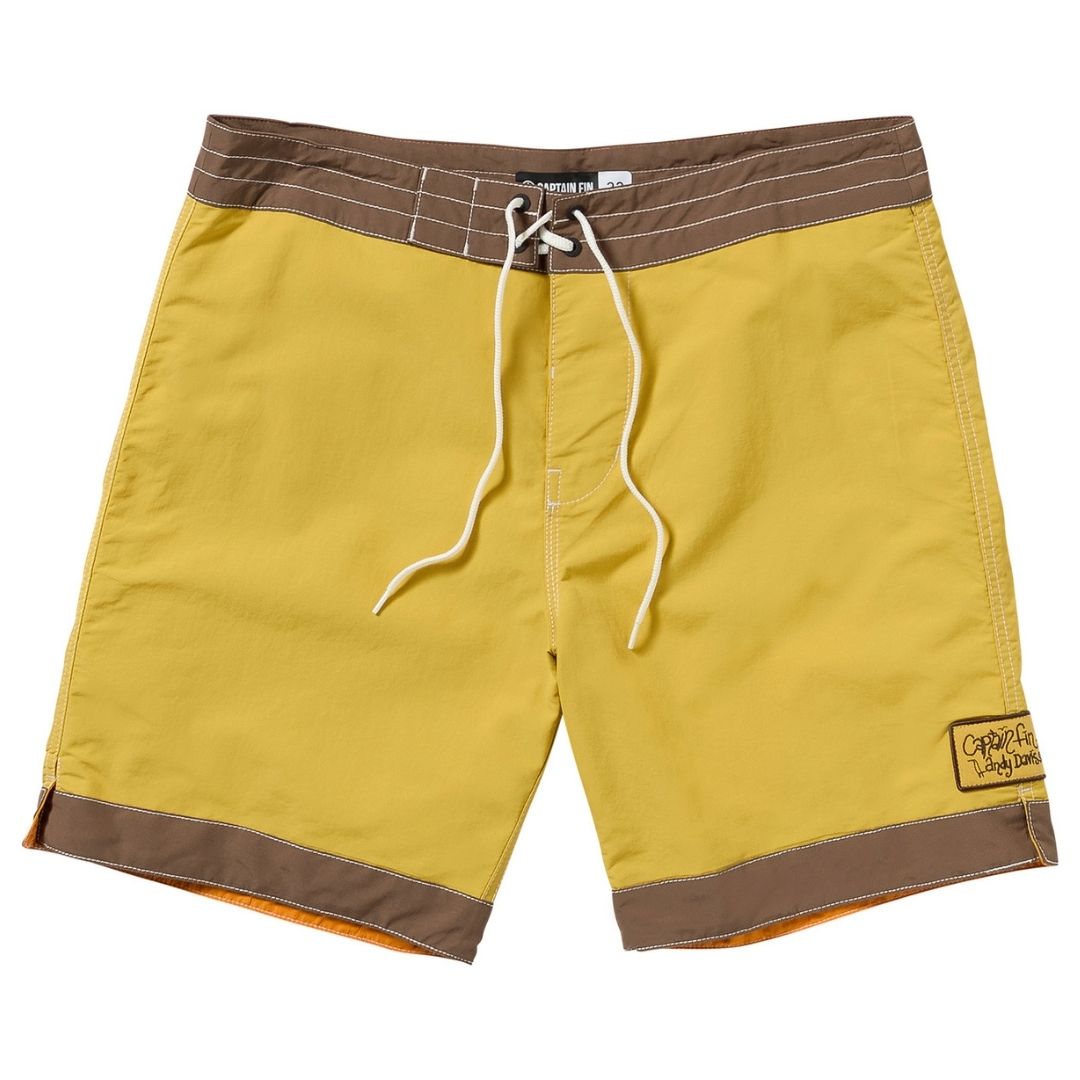 Captain Fin Co. ADS Free Gram 18" Boardshorts - Mineral Yellow