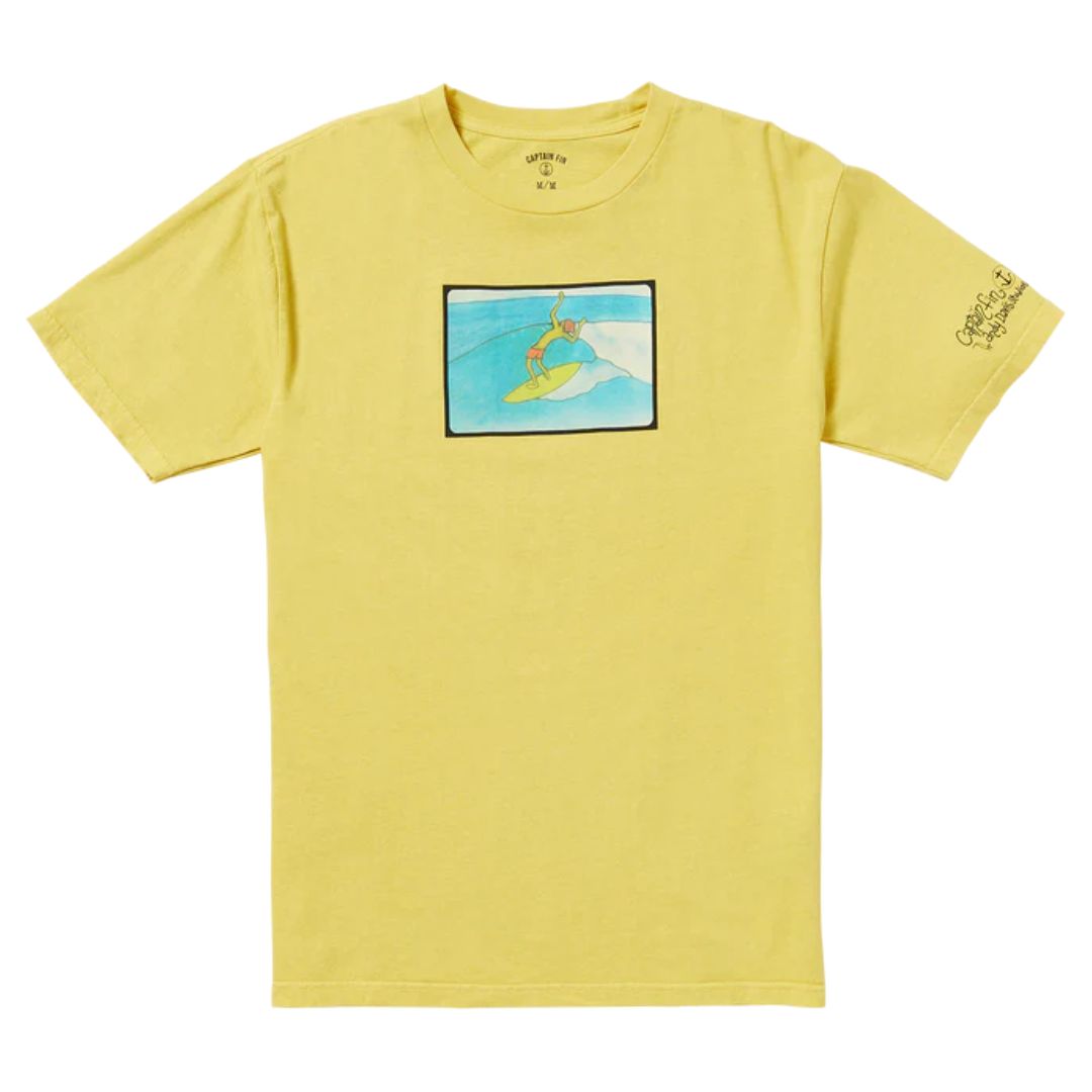 Captain Fin Co. ADS Whoooo T-Shirt - Mineral Yellow