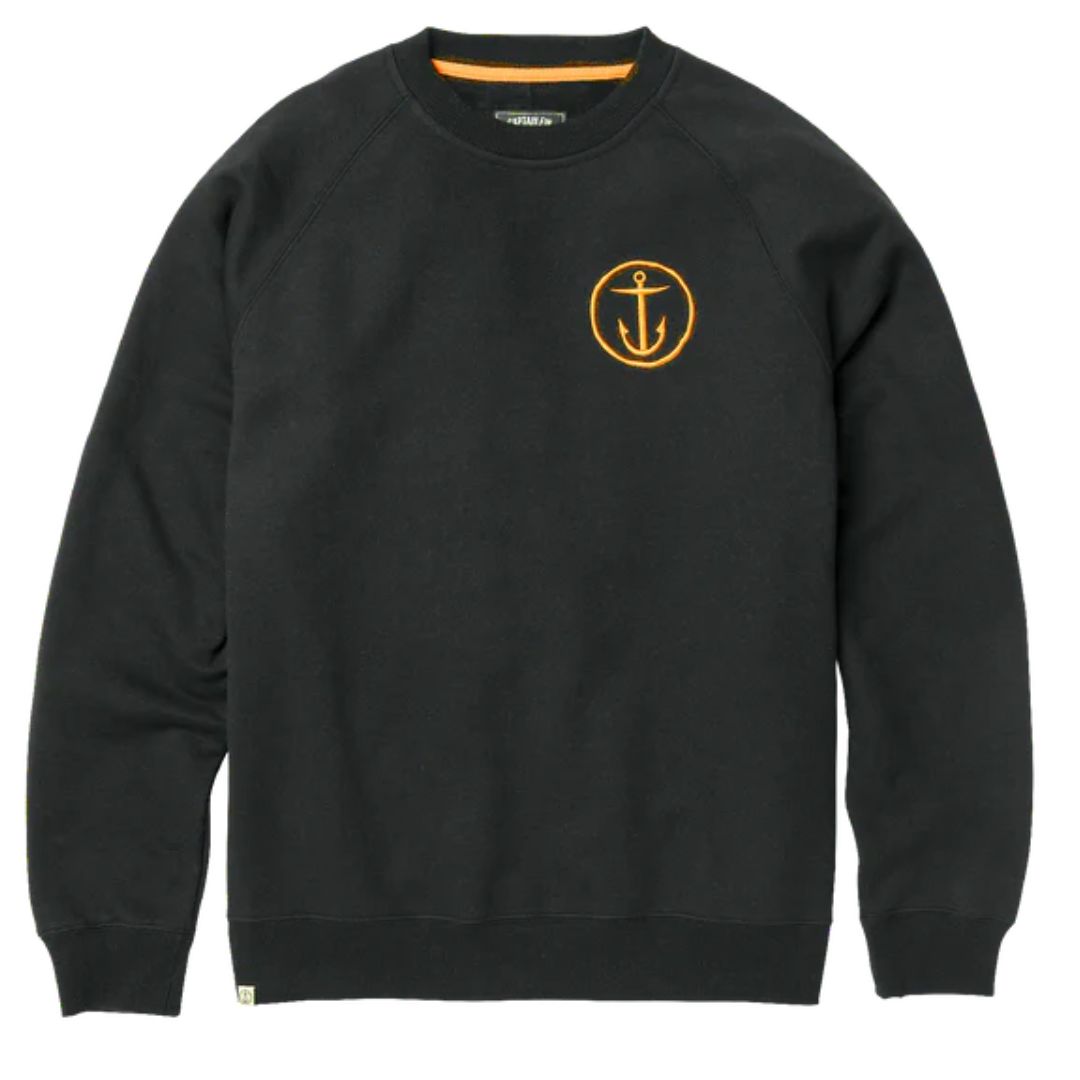 Captain Fin Co. Shweaty Anchor Crew Neck - Black