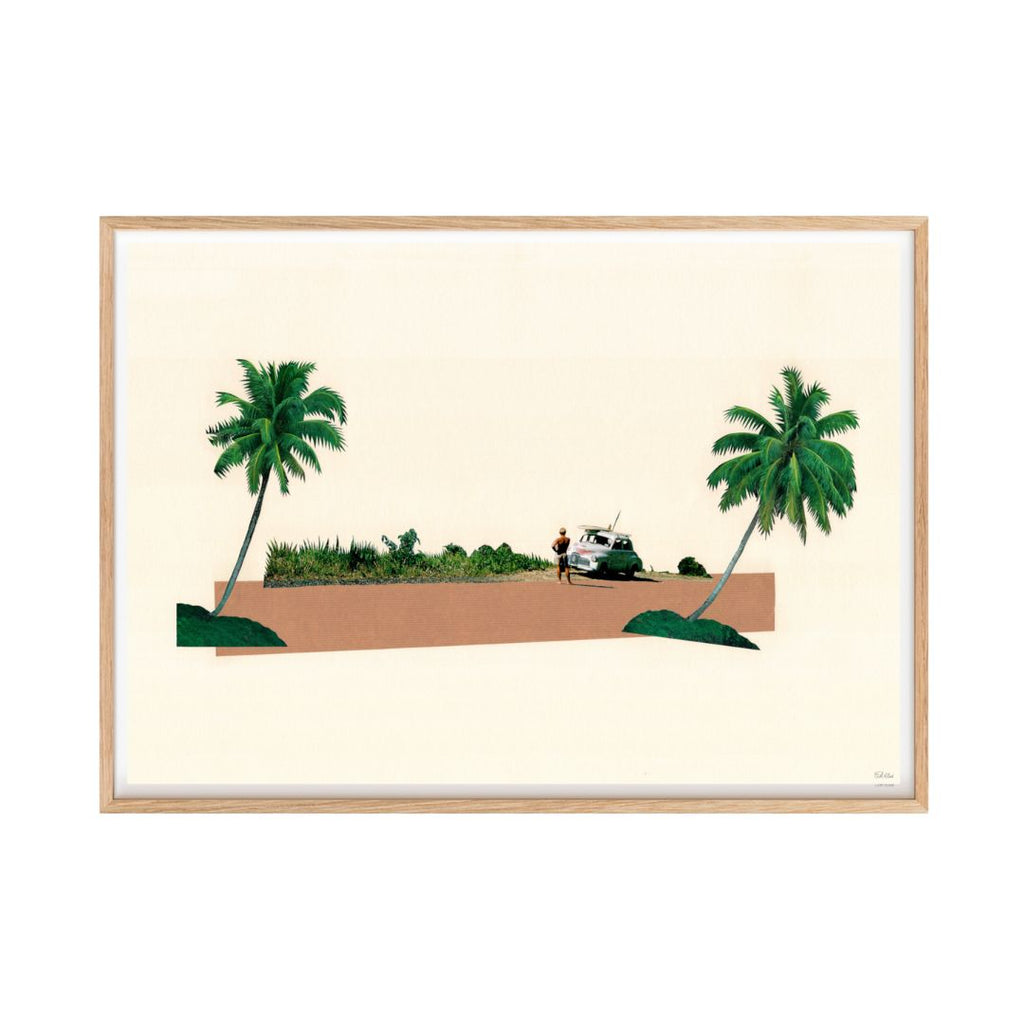 Ciel Glue 'Australia' Collage Print | Retro Surf Art