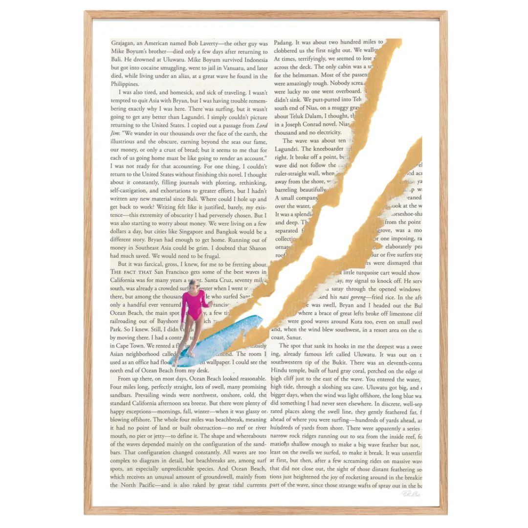 Ciel Glue "Reading Baleal" Collage Print