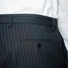 Cotiere Pinstriped Trousers - Black