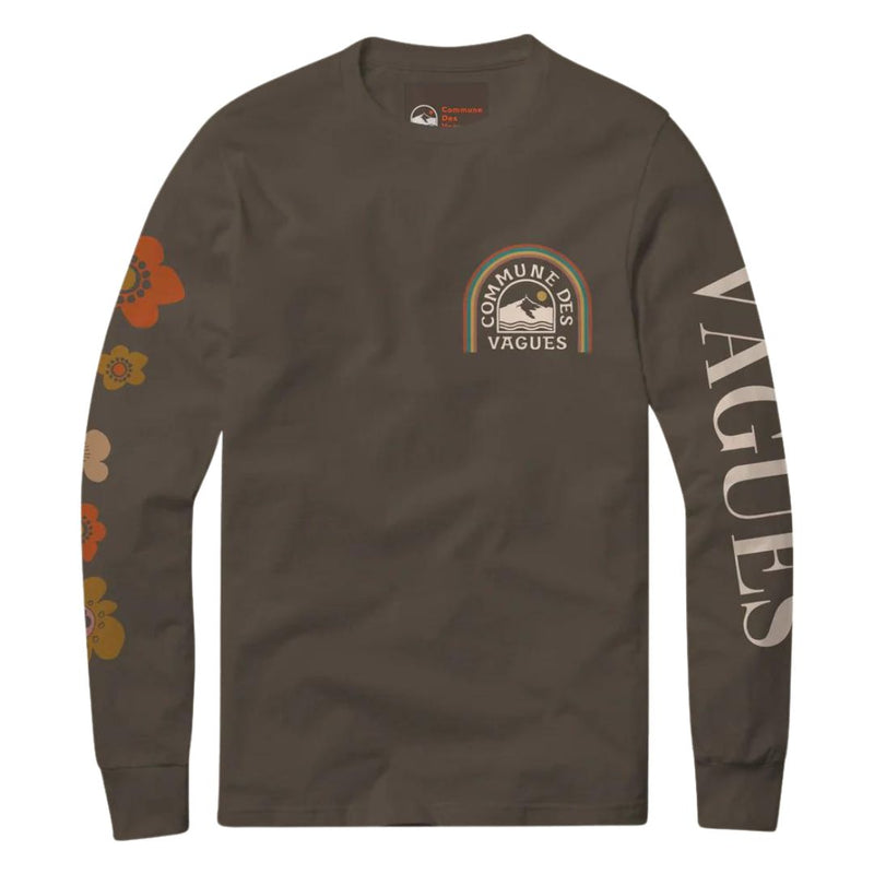 De La Flower Long Sleeve T-Shirt - Chocolate