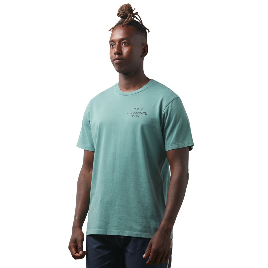 Commune Des Vagues Le Chat T-Shirt North Atlantic | SW France Surfwear