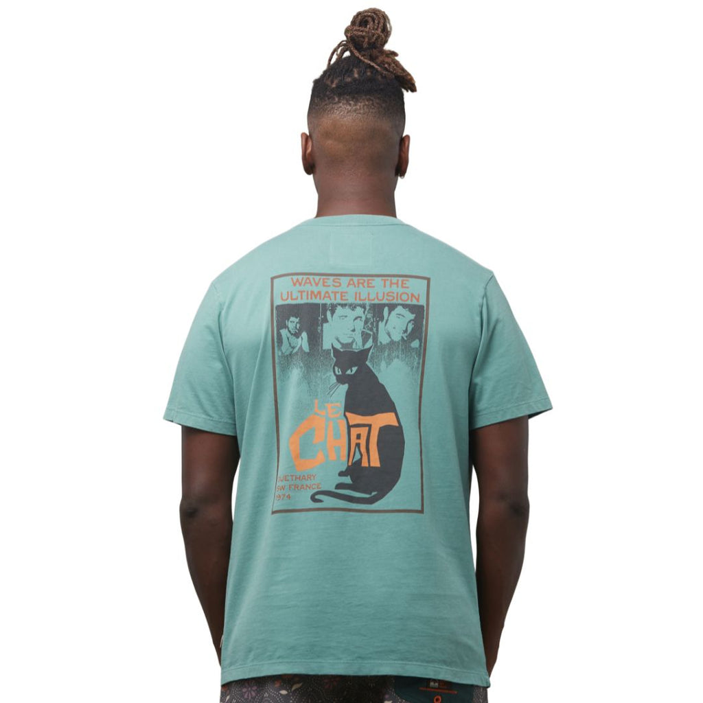 Commune Des Vagues Le Chat T-Shirt North Atlantic | SW France Surfwear