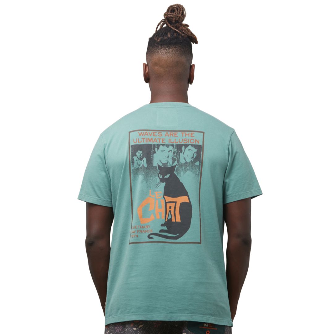 Commune Des Vagues Le Chat T-Shirt North Atlantic | SW France Surfwear